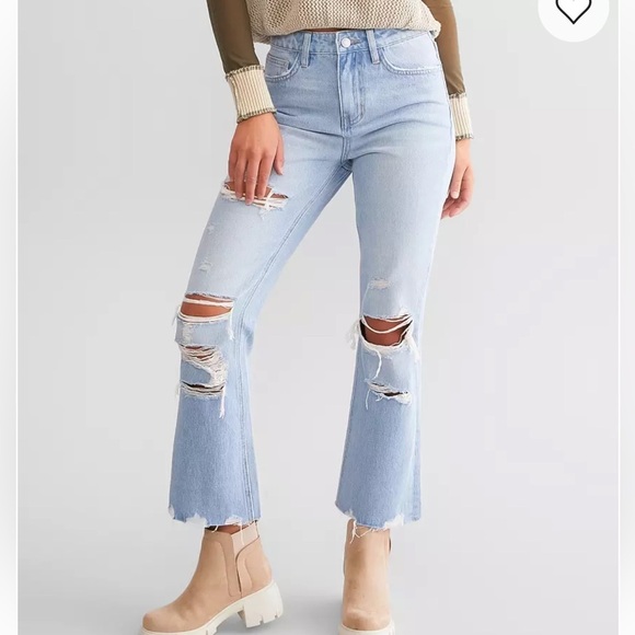 Buckle Denim - Buckle FLYING MONKEY Vintage Cropped Straight Jean Distressed Windfall 23